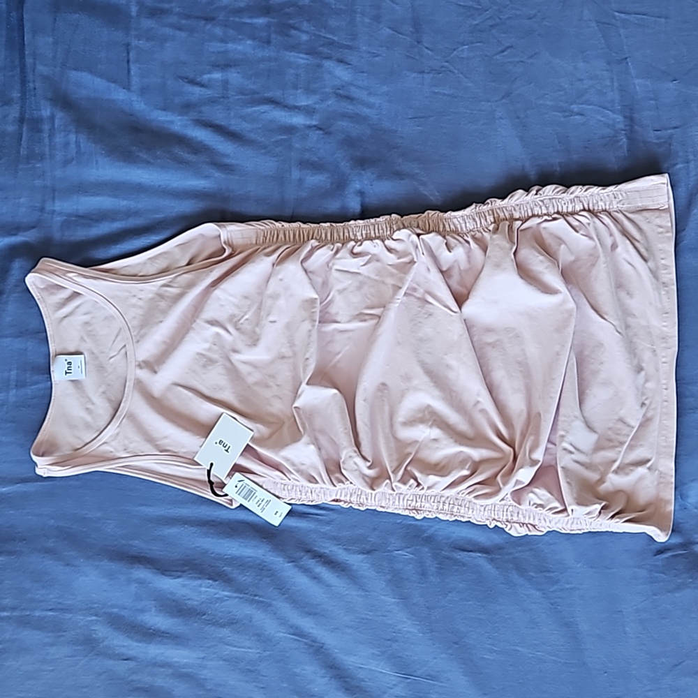 Aritzia TNA Chill Malibu Dress Dusty Pink M